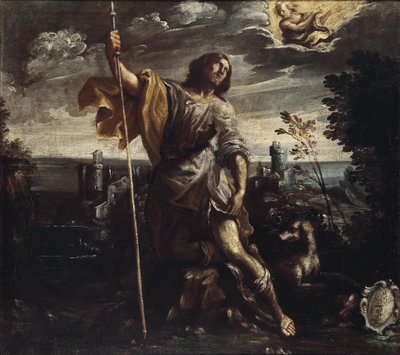 Saint Roch in a Landscape by Follower of Giovanni Andrea Donducci